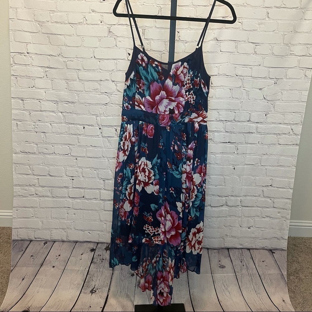 Willow and Clay Floral Flowy Spaghetti Strap Dress
